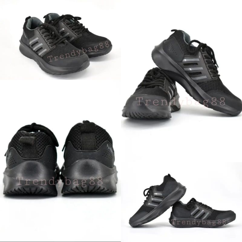 Sepatu Anak Sekolah SD Tali List Abu