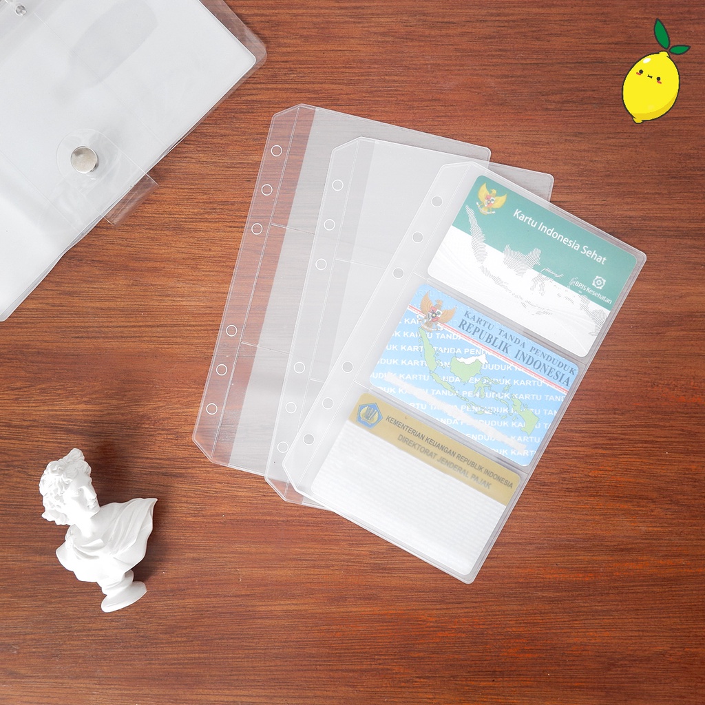 

Kantong / Dompet Kartu Binder Photocard Holder A6 Binder Sleeve
