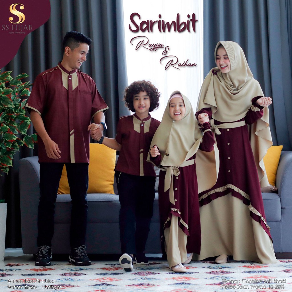 KOKO KIDS RAIHAN MAROON M BY AL AZZAM/SS HIJAB/KOKO ANAK/KOKO PENDEK/KEMKO/BAJU ANAK