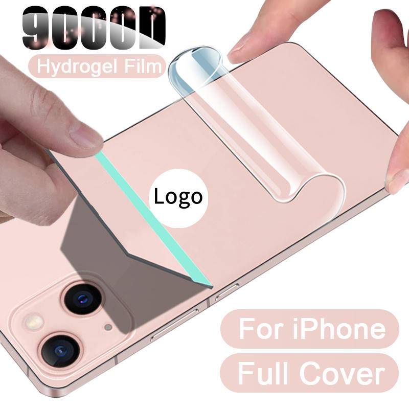 IPHONE Full Cover Hydrogel Film Untuk Iphone14 13 11 12 X Xs XR Pro MAX Mini Plus Lembut Pelindung Belakang Layar Ponsel Belakang