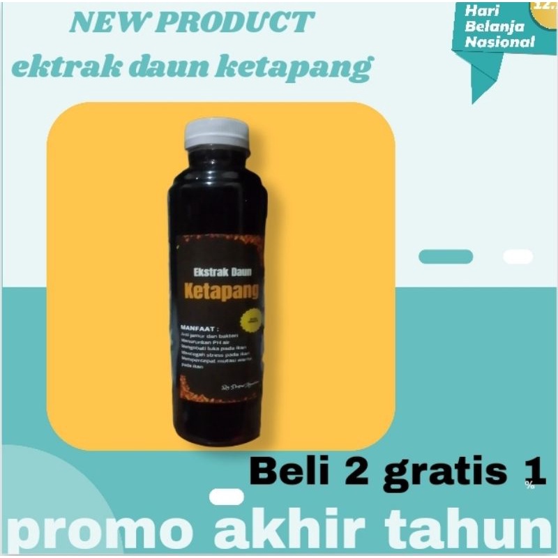 Daun Ketapang cair extrak obat vitamin ikan cupang