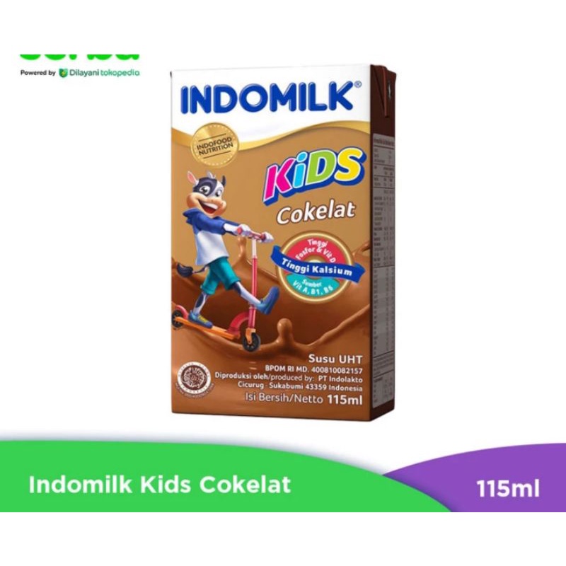 

Indomilk Kids Coklat Susu Cokelat dan strawberry UHT 1 PCS