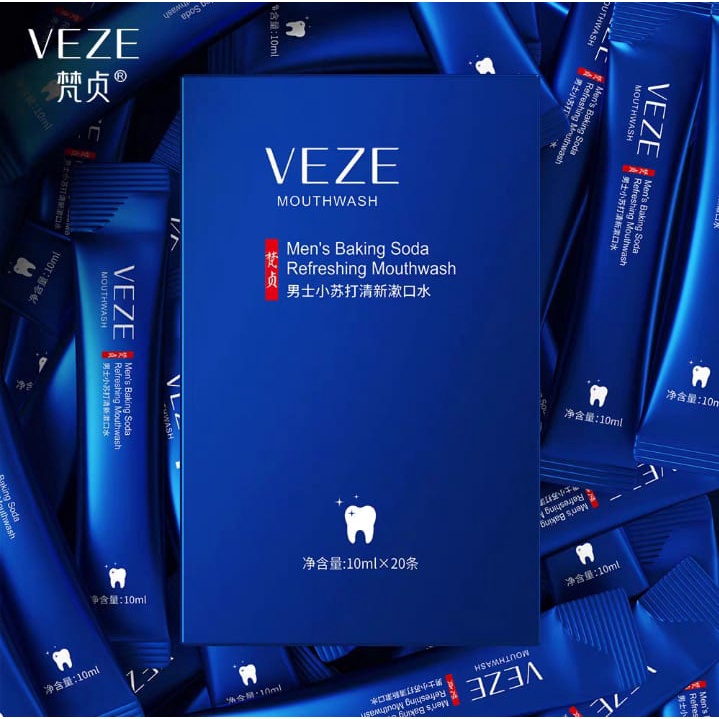 LM-FZ91819 Veze Mans Baking Soda Refresing Mountwash Soda Obat Kumur Penyegar Mulut 10pcs 20ml