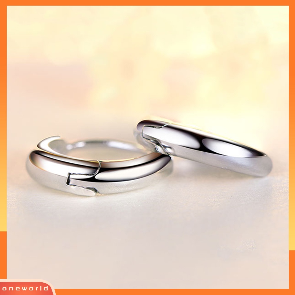 [WONE] Pria Wanita Perak Berlapis Halus Kecil Hoop Huggie Earrings Pesta Perhiasan Hadiah