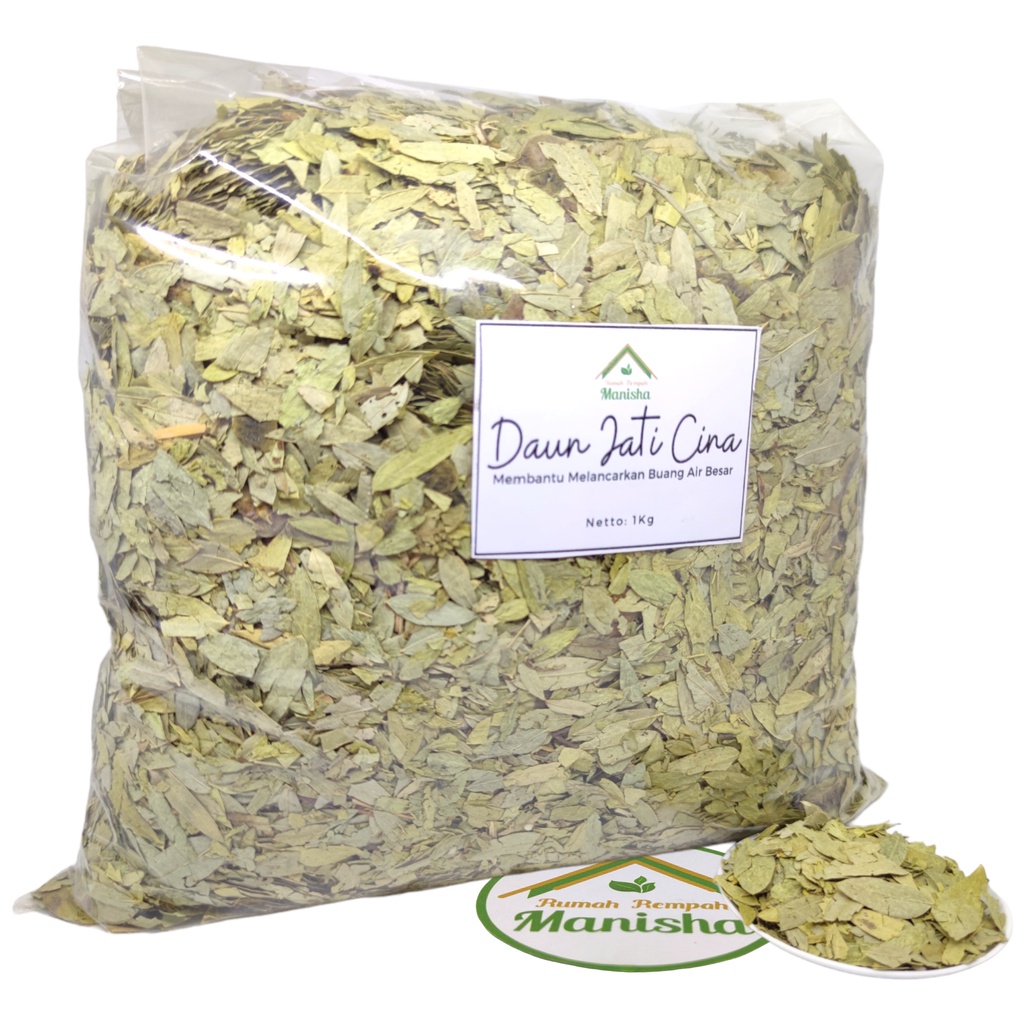Teh Diet Pelangsing Daun Jati Cina / Daun Senna 1 KG Kualitas Super