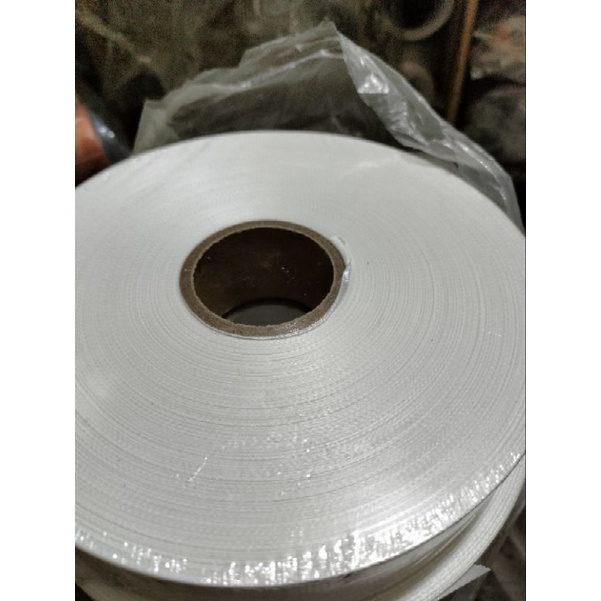 

Pita satin merk label putih roll besar