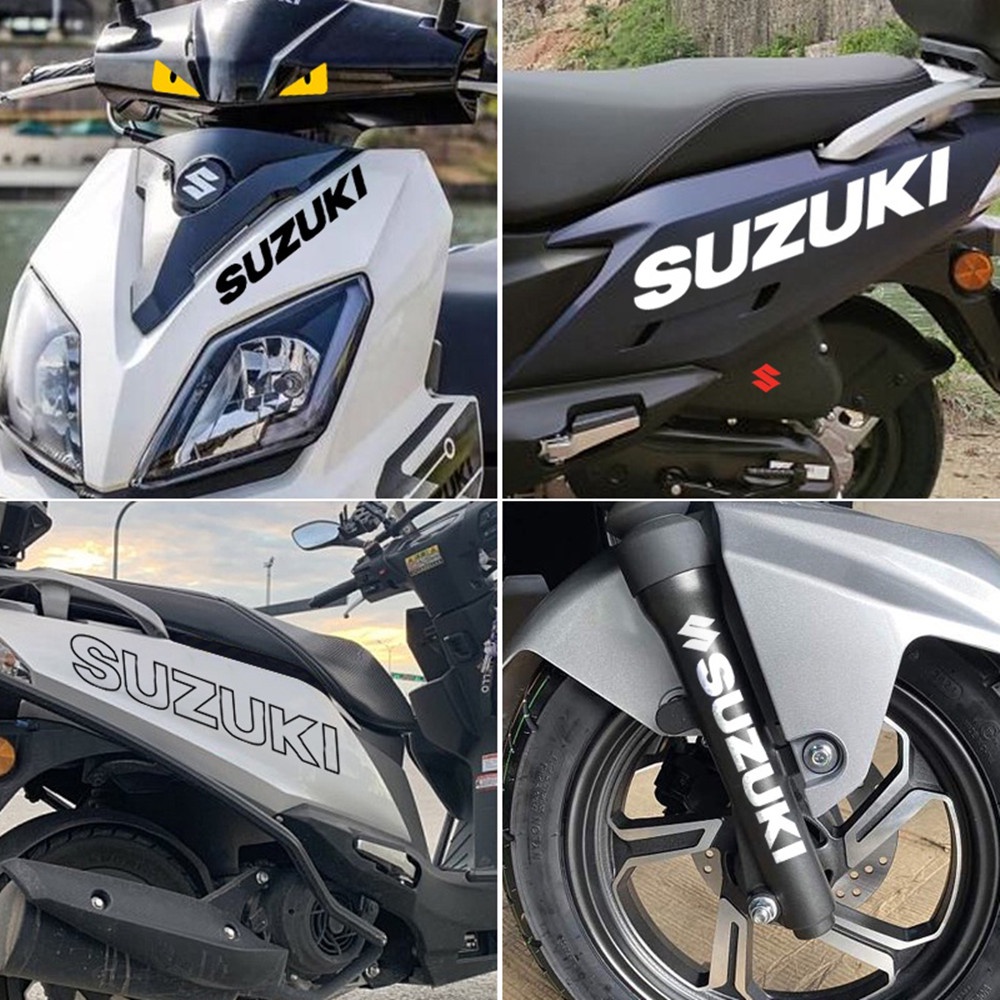 Suzuki Reflektif Stiker Motor 3D Fender Tank Logo Decal Untuk Suzuki GSX600F GSR750 GSX750F GSX1300 GSXR600 GSXR750 GSXR1000 GSXR1300 SV650 GSXR GSX Aksesoris