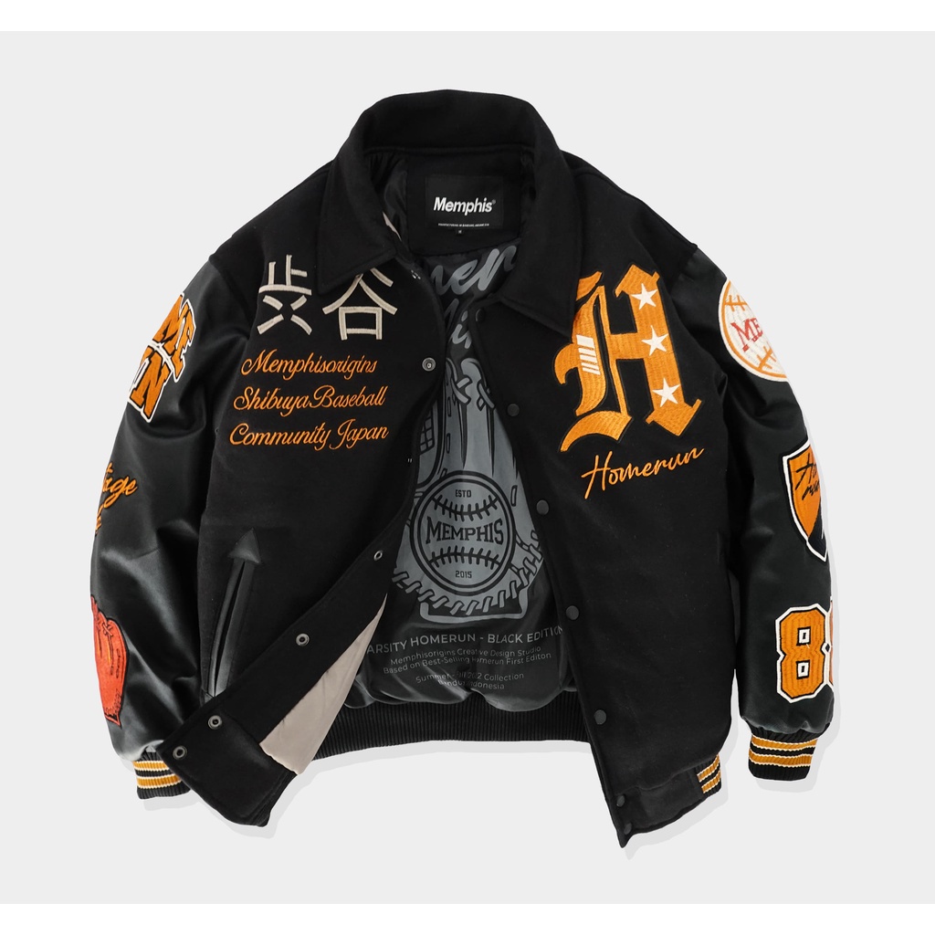 Varsity Jacket MEMPISHORIGINS HOMERUN BLACK EDITION
