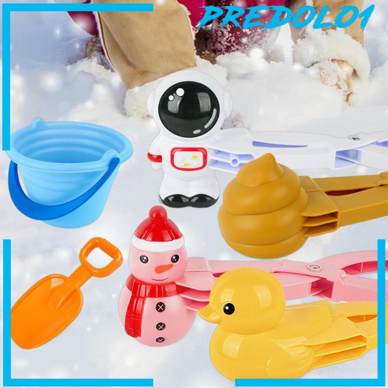 [Predolo1] 6x snowball makers Tools Pembuat Jepit Mainan Salju Untuk Olahraga Pantai