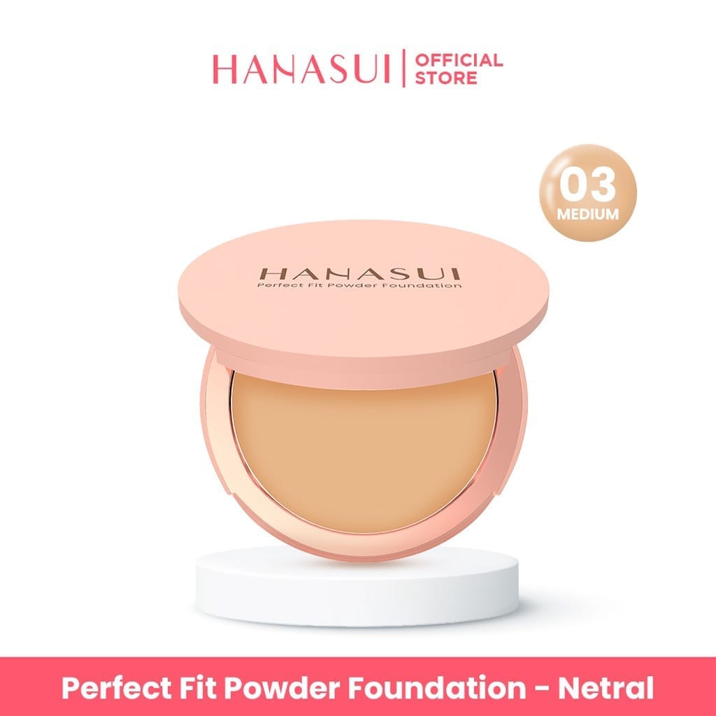 ❤ PAMELA ❤Hanasui Perfect Fit Powder Foundation - Bedak Padat / Compact Powder