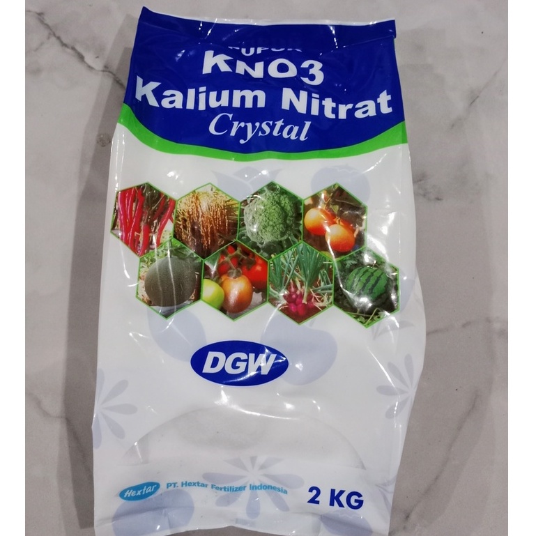 Pupuk KNO3 Putih DGW Crystal Kemasan 2 Kg