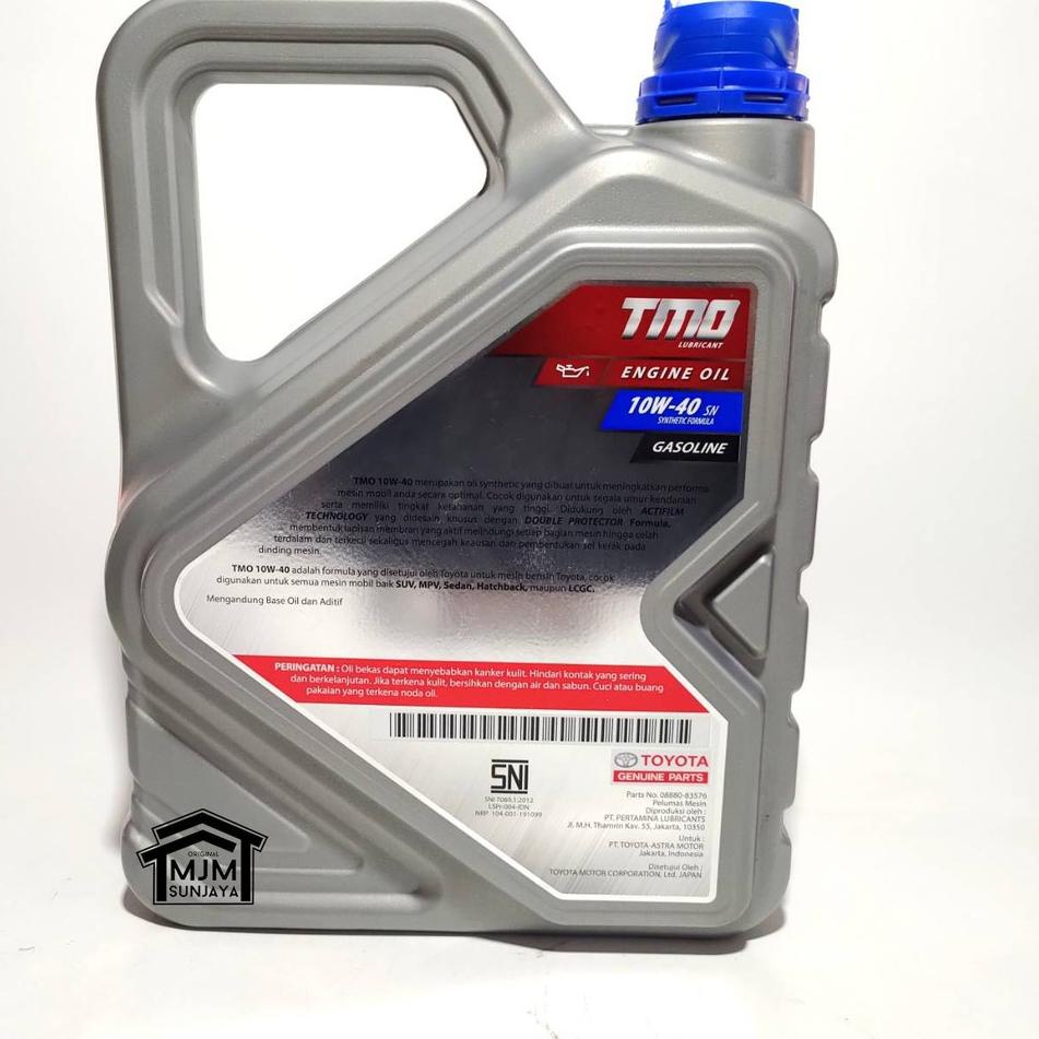 Lebih Kekinian Oli Toyota Tmo 10w 40 4 Liter Bensin