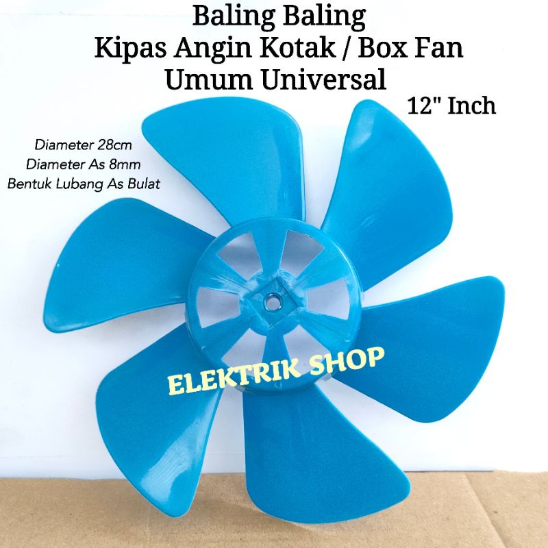 BALING BALING KIPAS ANGIN KOTAK 12&quot;ICH / BALING BALING BOX FAN UMUM UNIVERSAL