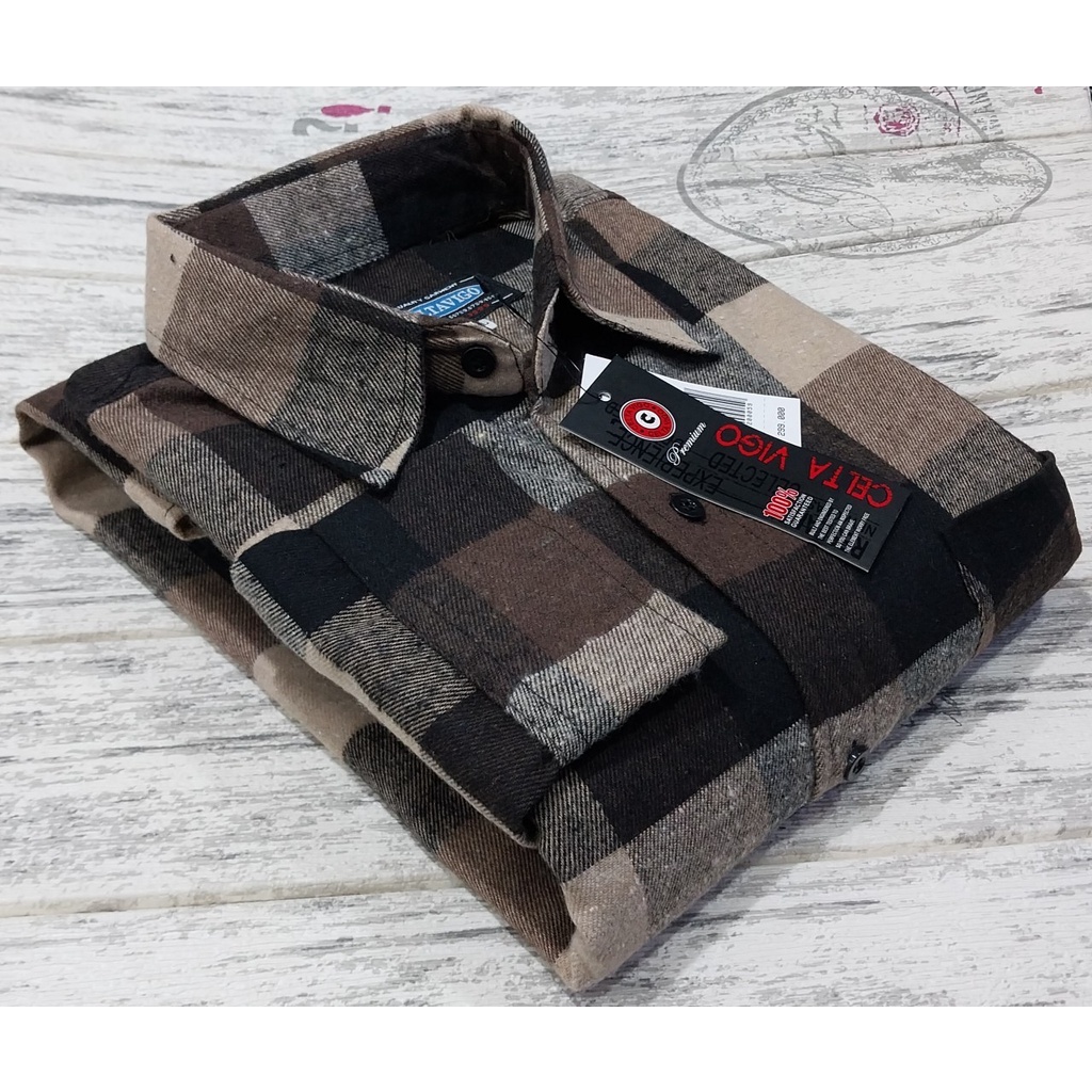 kemeja flanel jumbo lengan panjang pria dan wanita / flanel import lengan panjang big size XXL-XXXL-XXXXL