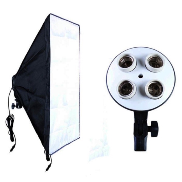 

Jual Payung Softbox Fotografi Studio 50x70cm E27 Lamp Socket - Black Murah