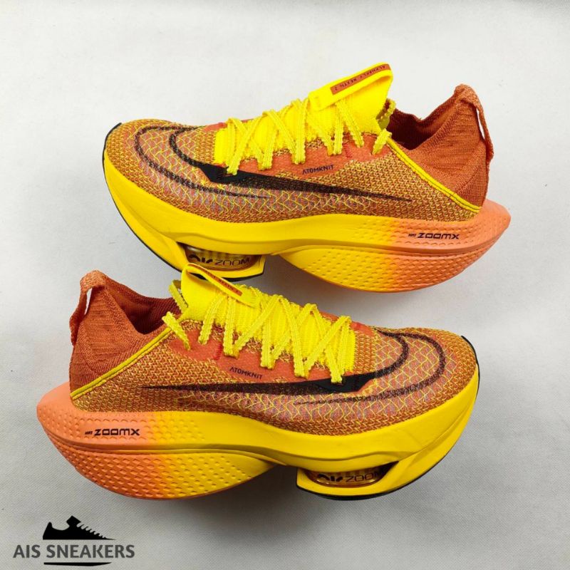 Sepatu Nike Alphafly 2 Maroon Yellow