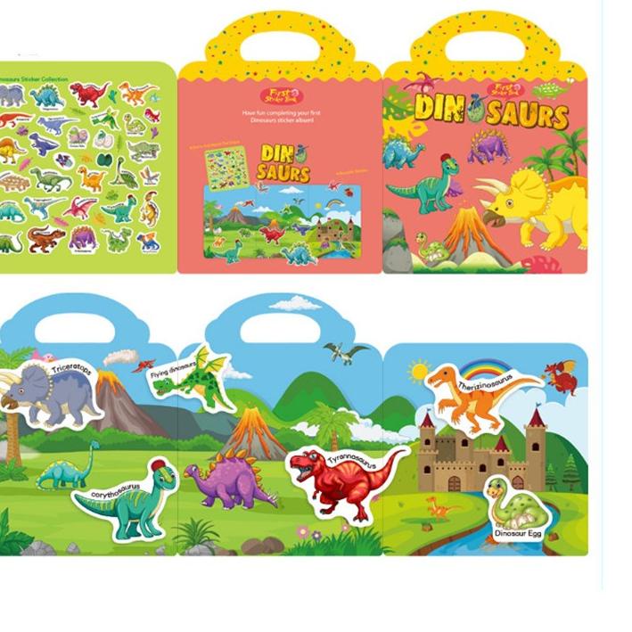 

¤¤» sticker book reuseable buku sticker anak bisa ditempel berulang kali buku keterampilan kreativitas anak
