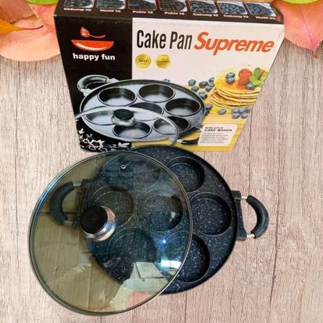 LANGSUNG ATC.. Cetakan kue 7 lubang datar Happy Fun dan 8 Hole 8 Lubang Datar Cake Pan 7 HOLE DATAR 