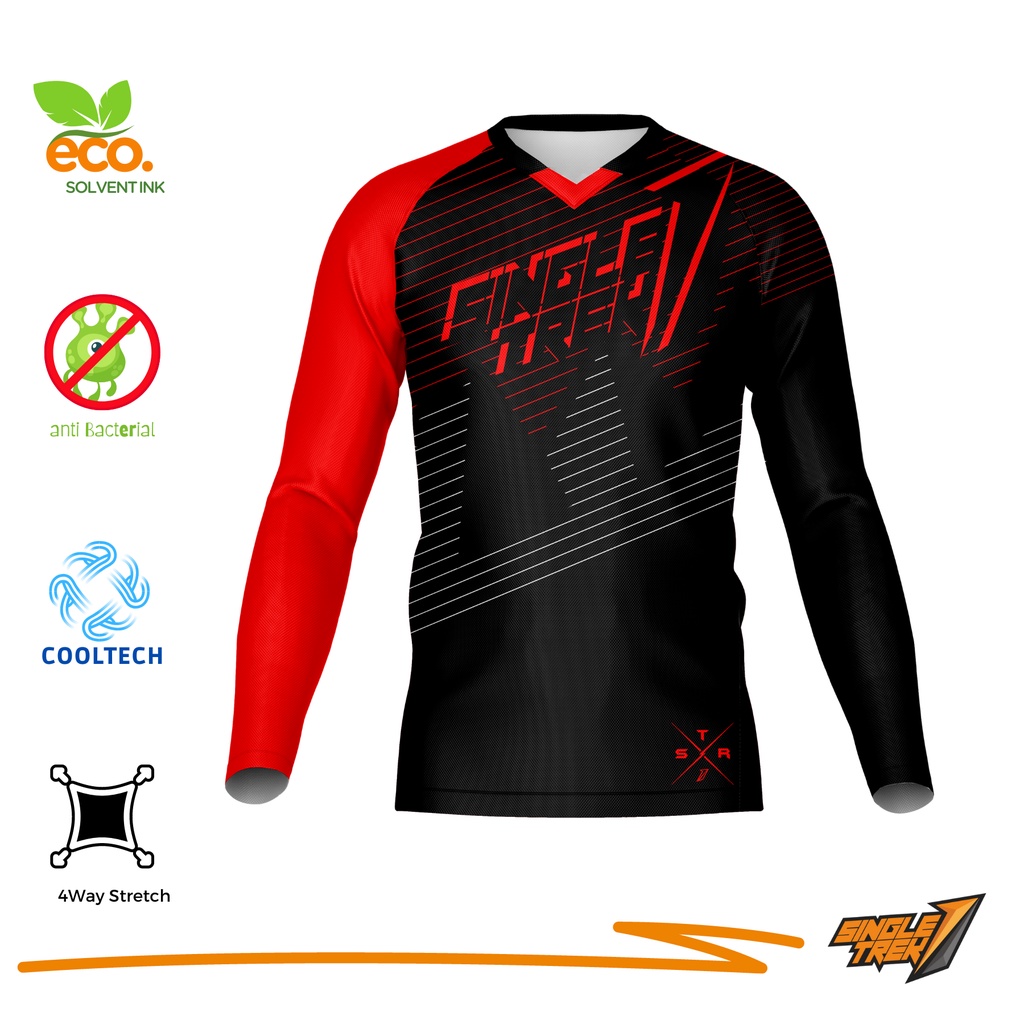 Jersey Sepeda Singletrek1 Cooltech ORI adem Premium Long JSP D1