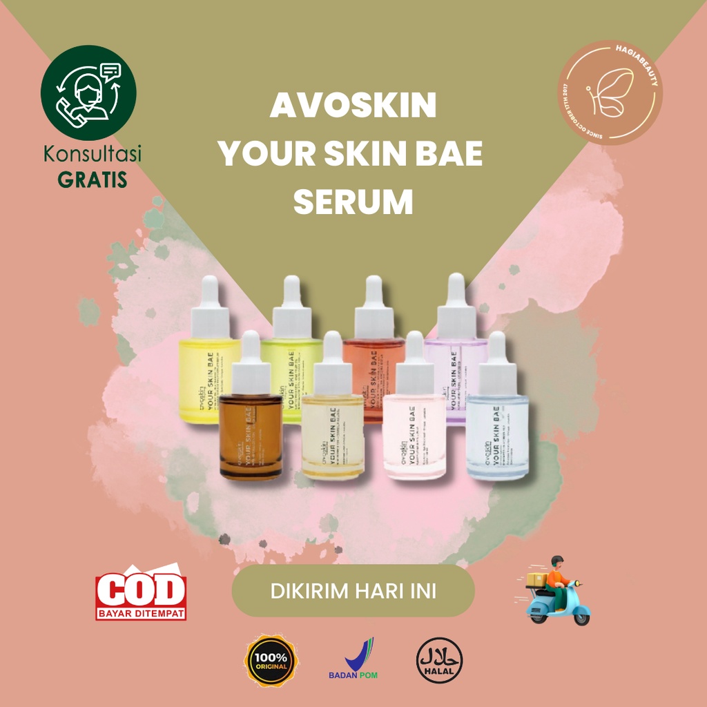 BISA COD - SERUM AVOSKIN YOUR SKIN BAE NIACINAMIDE, ALPHA ARBUTIN