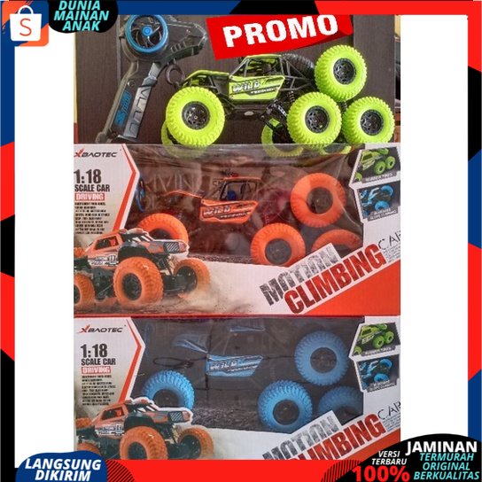 MAINAN MOBIL REMOT CONTROL 4WD TERBARU 8 RODA 1;18 MOTION RC CAR CLIMBING CAR BATERAI CAS