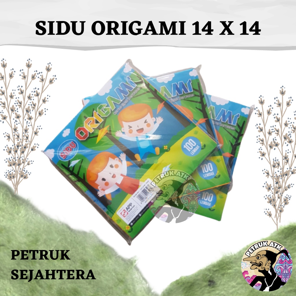 

[SET] KERTAS LIPAT / ORIGAMI SIDU 14 X 14 CM (100 LEMBAR)