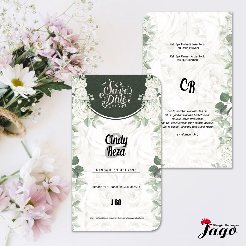 Jago 60 Blanko Undangan | Undangan Murah | Blangko Undangan