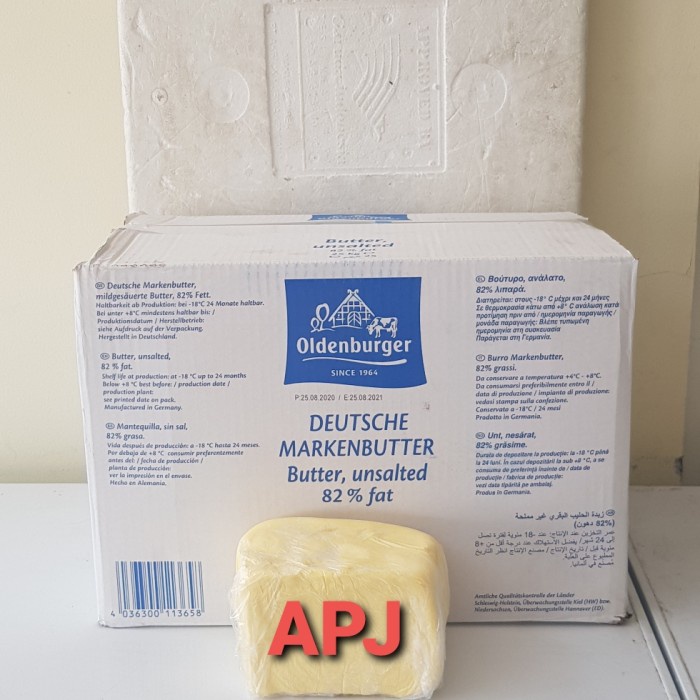 

(BISA COD) butter Unsalted germany olden burger repack 1 kg