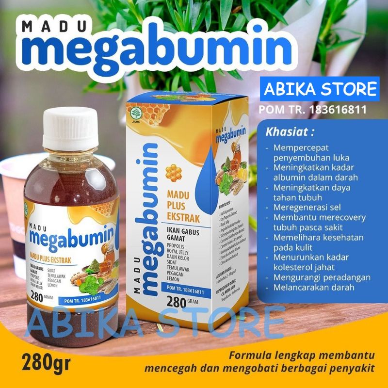 

MEGABUMIN ORIGINAL MADU PLUS EKSTRAK IKAN GABUS GAMAT 280GR