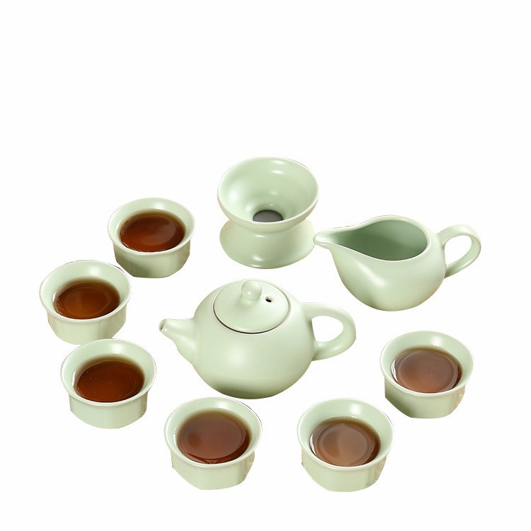 Chines Ceramic Tea Set Teko Teh Keramik 6 Cups 9in1