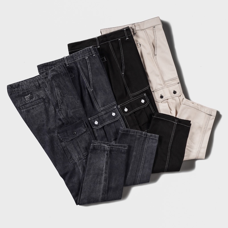 [N00478] Celana Panjang Cargo Motif RANTAI FENNEL Promo Akhir Tahun