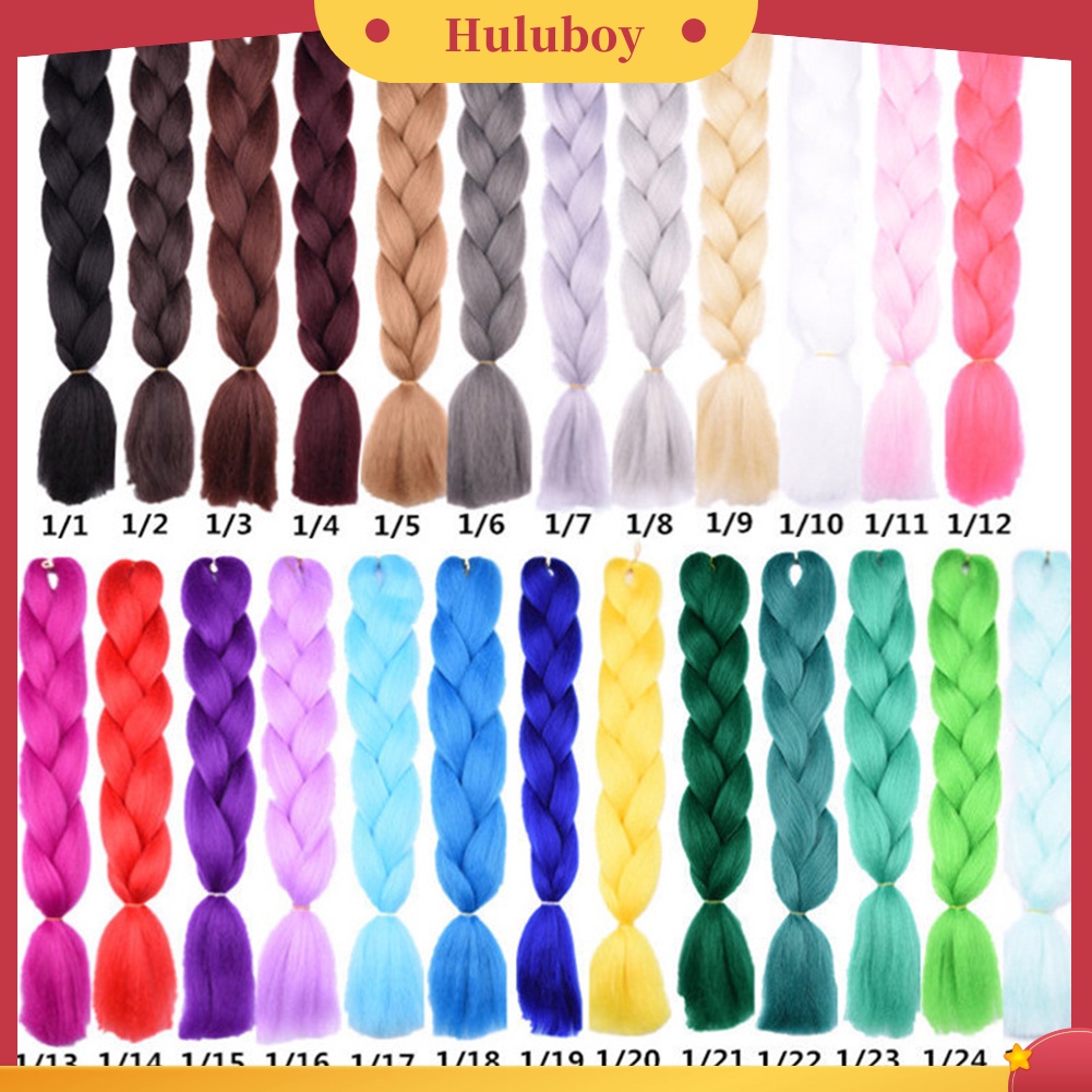 Rambut Ekstensi Sintetis Model Kepang Jumbo Warna Ombre Untuk Wanita