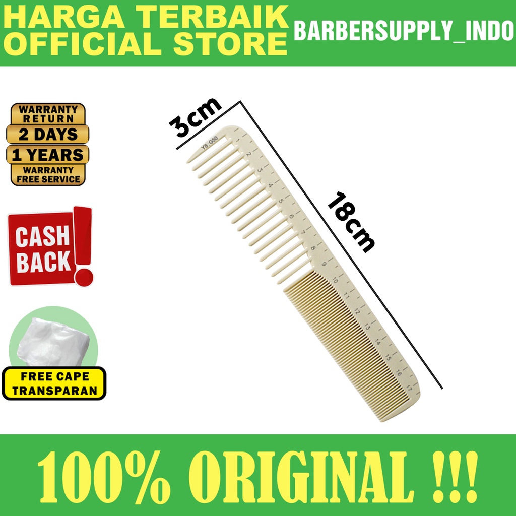 YSPARK SISIR PARTING G50 POTONG RAMBUT BARBER / DRESSING COMB SALON