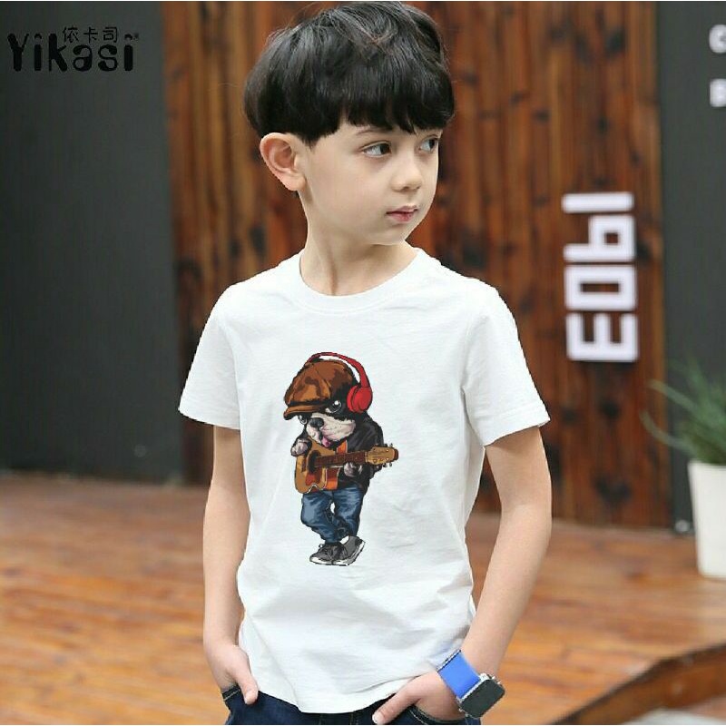 Kaos Anak Music Gitar Kaos Oblong Anak Unisex Atasan Tshirt Anak