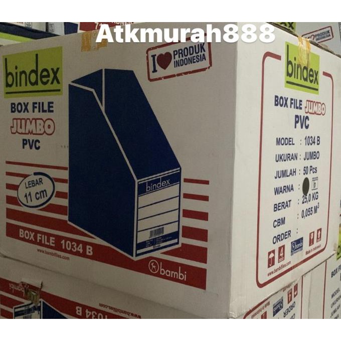 

box file bindex jumbo 1034b / 1 Karton / isi 50 pcs
