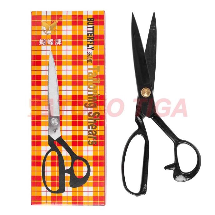 

[BISA COD] Gunting Potong Bahan Kain Butterfly 9" / Gunting Tailor Ukuran 9