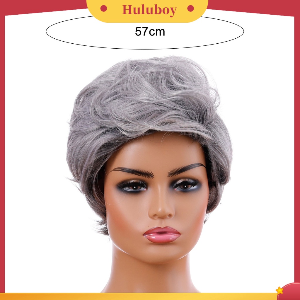 Wig Rambut Pendek Keriting Tebal Untuk Wanita