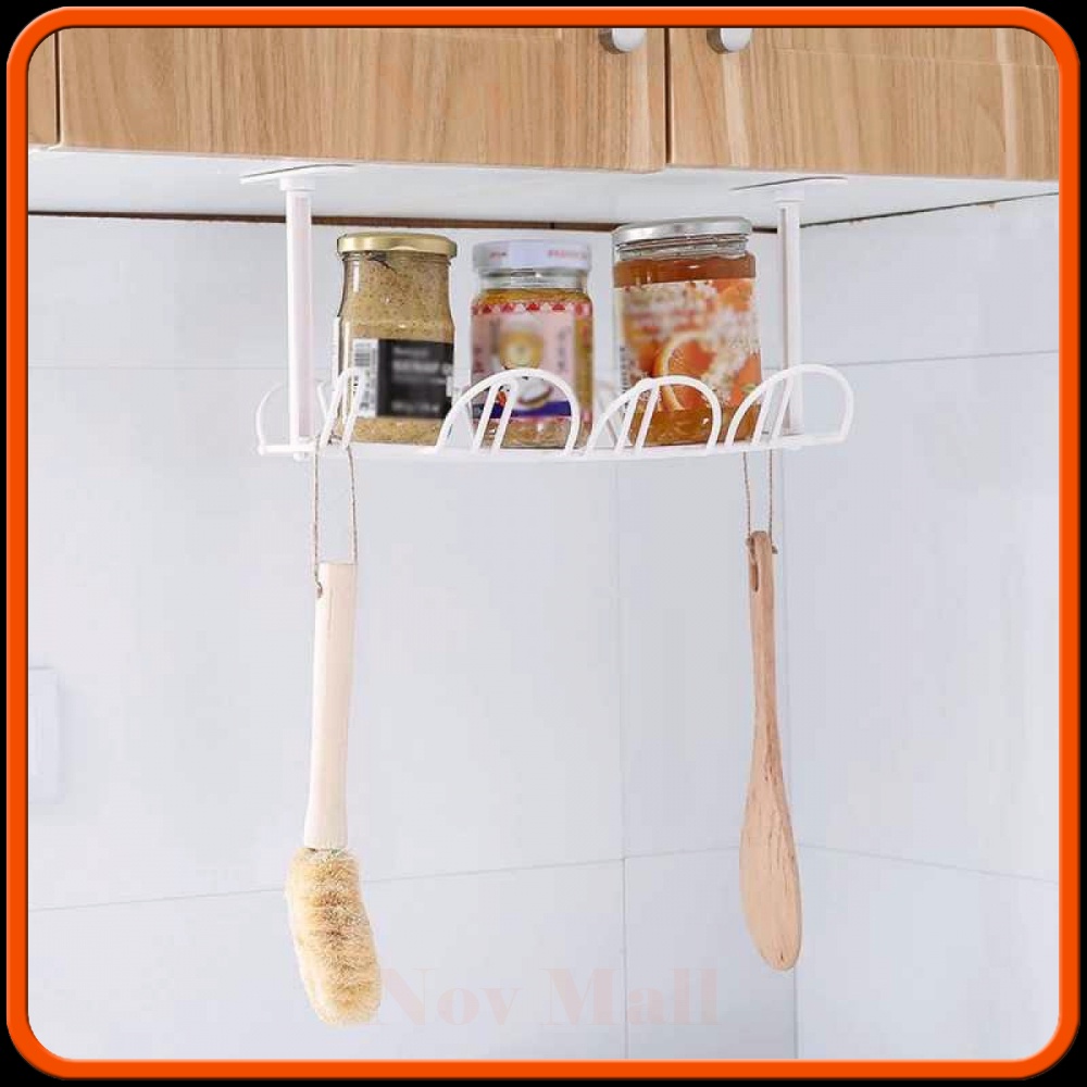 Rak Gantung Bawah Meja ABS Under Table Storage Cable Organizer -ST342