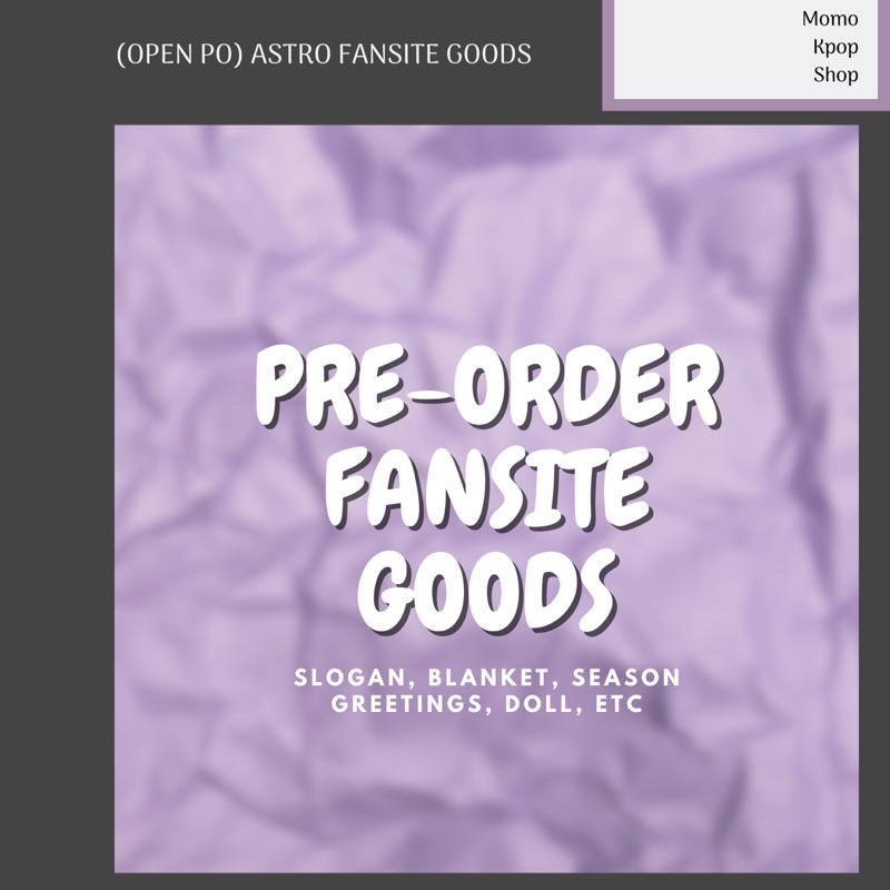 ASTRO Fansite Goods Slogan, Blanket, Doll, dll