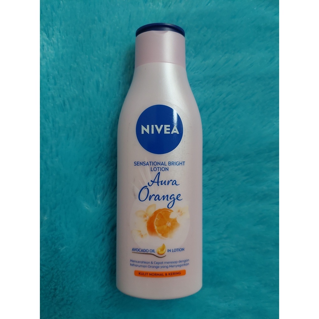 Jual NIVEA Body Care Sensational White Body Lotion Aura Orange 200 ml