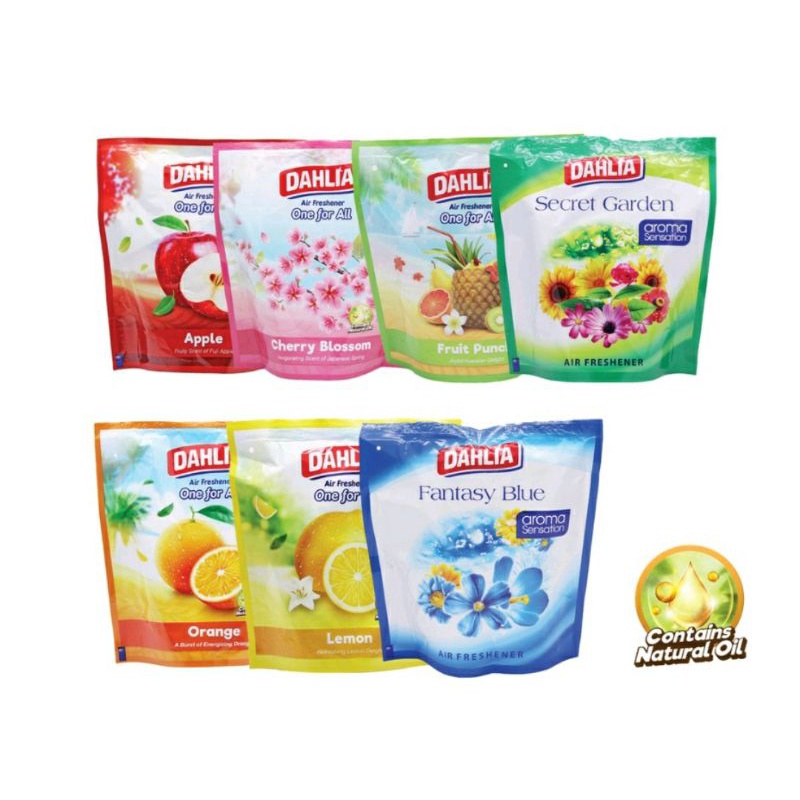 PENGHARUM RUANGAN DAHLIA 75gram / DAHLIA AIR FRESHENER ONE FOR ALL