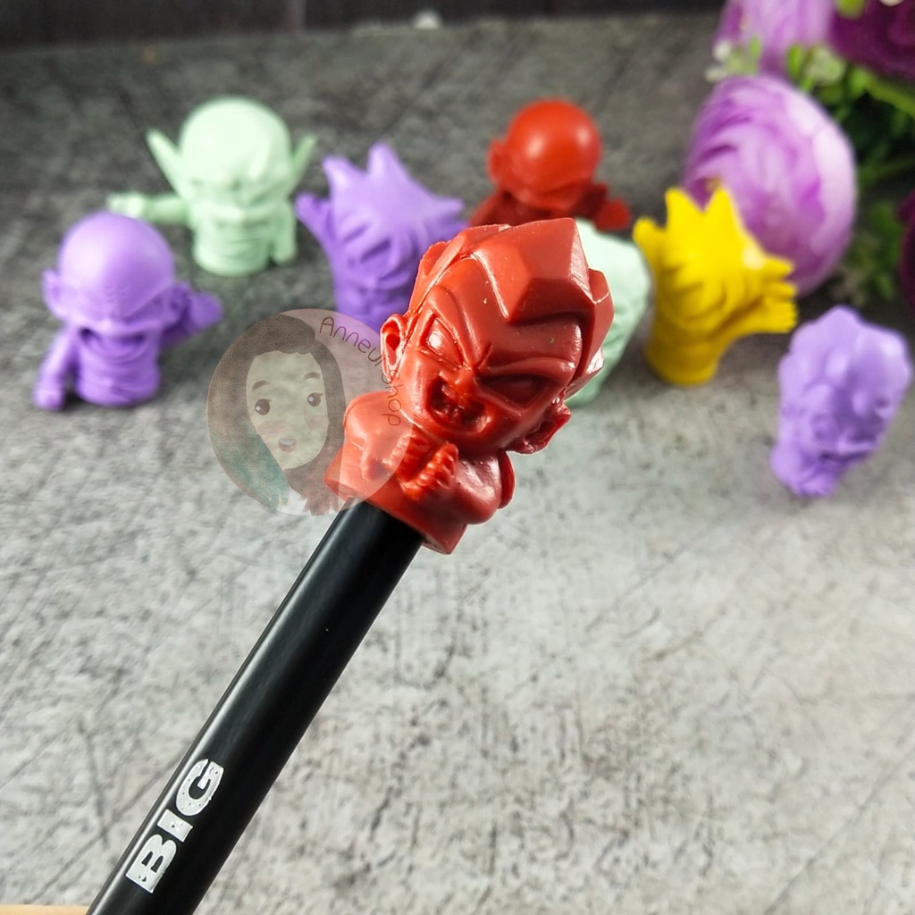 Tutup Pensil Karet Pencil Cap Penutup Pensil Kartun Dragon Ball Hello Kitty Mainan Jadul Nostalgia Generasi 90an Edukasi Kreatif Anak