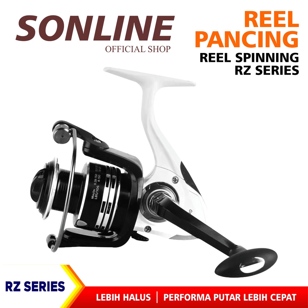 SONLINE Reel Pancing Rell Rill Pancing Katrol Kerekan Pancing Fishing Reel Spool Metal Aluminium RZ