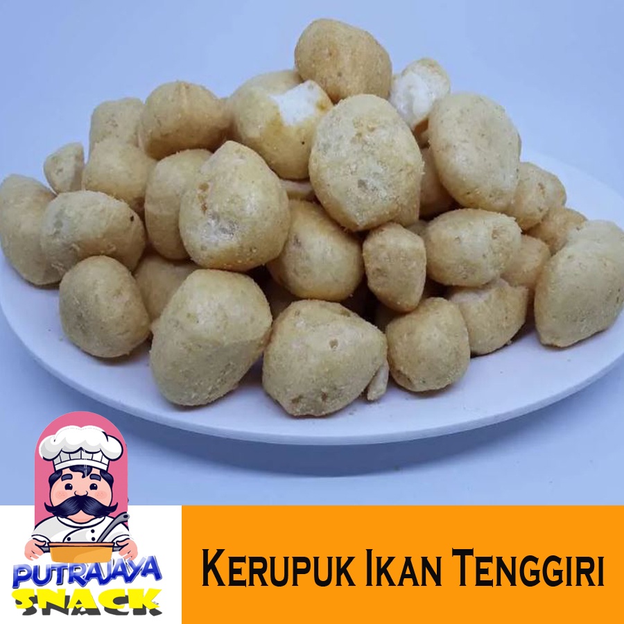 

Kerupuk Ikan Tenggiri Bulat 100gram /Kerupuk Ikan Baso/Kerupuk Bola Ikan/Cemilan Santai