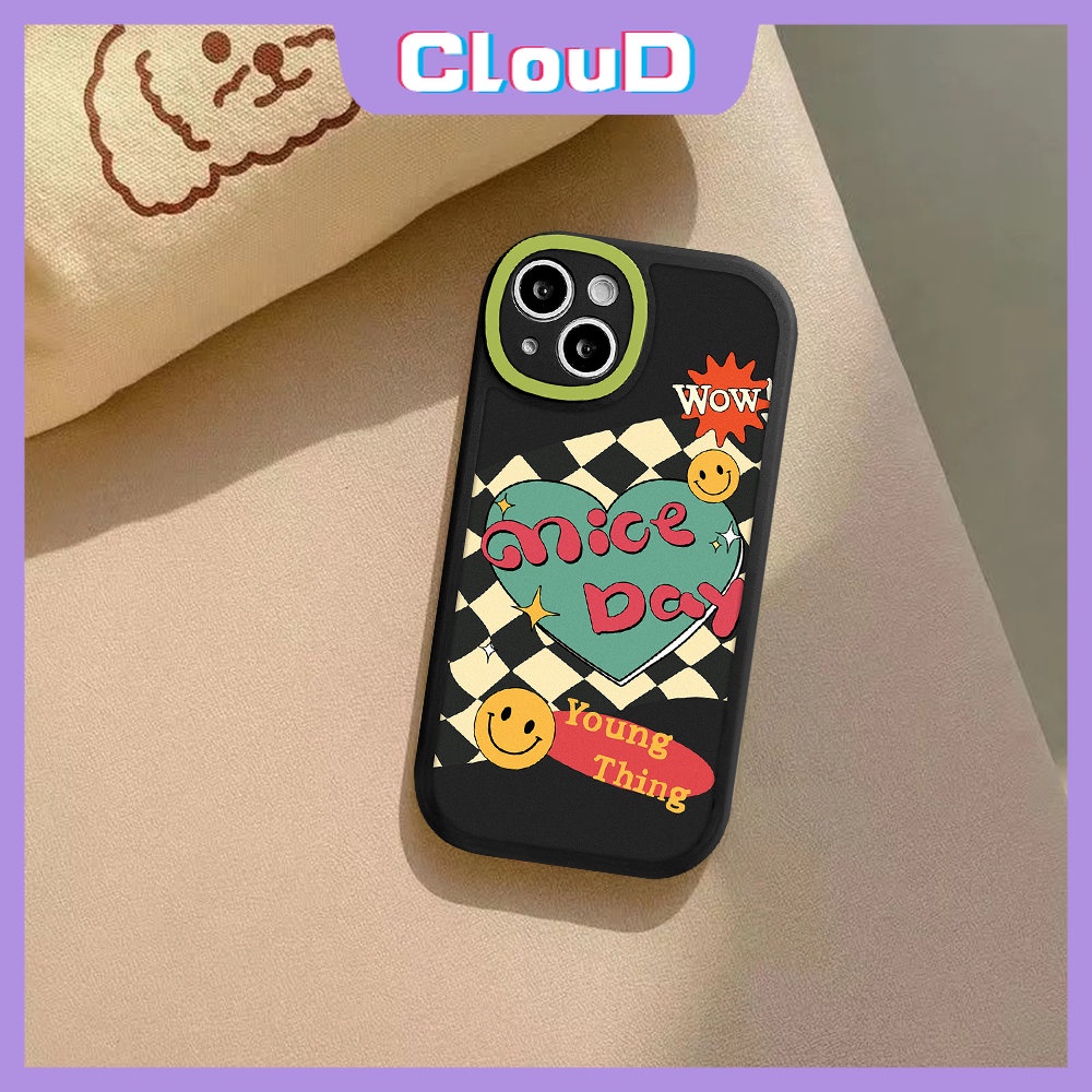 Soft Tpu Cute Smiley Couple Case Realme C35 C31 C20 C17 C30 C12 C21Y C25Y C11 C3 C21 C25 C25s C30s 8 6 5 8Pro 7 8i 7i 9i 5i 6i GT Papan Catur Love Hati Phone Cover