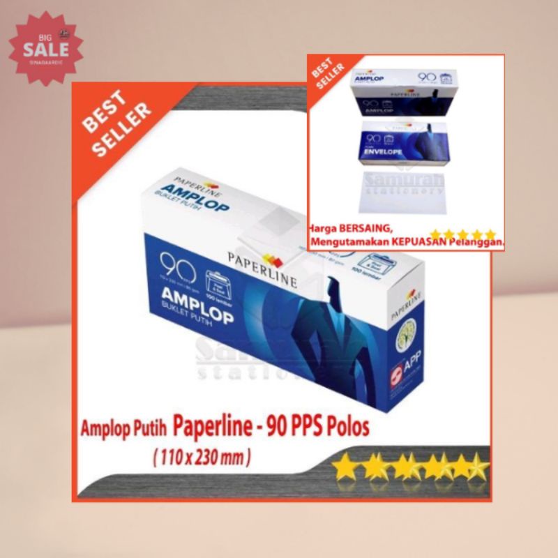 

Amplop Kertas Putih Polos Paperline Ukuran 110x230mm(ORIGINAL PRODUK)