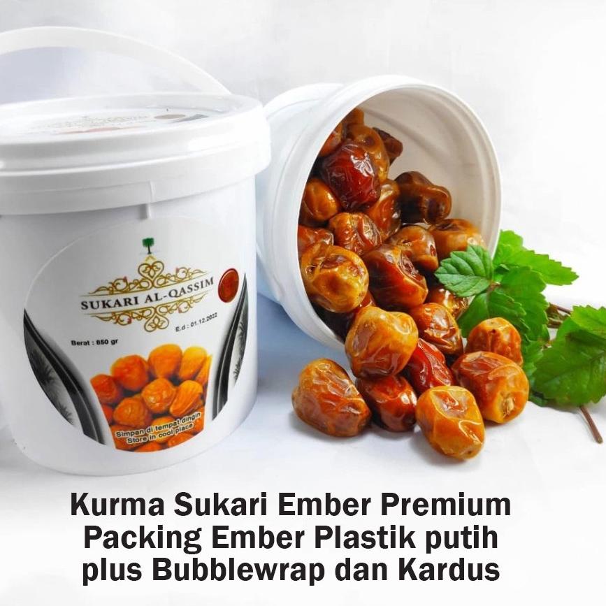 

SIAP KIRIM Kurma Sukari Al- Qassim 850gr Kemasan Ember Premium @ 883