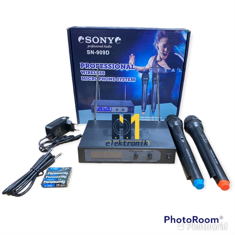 Microphone Sony SN 909D 2 mic wireless handle