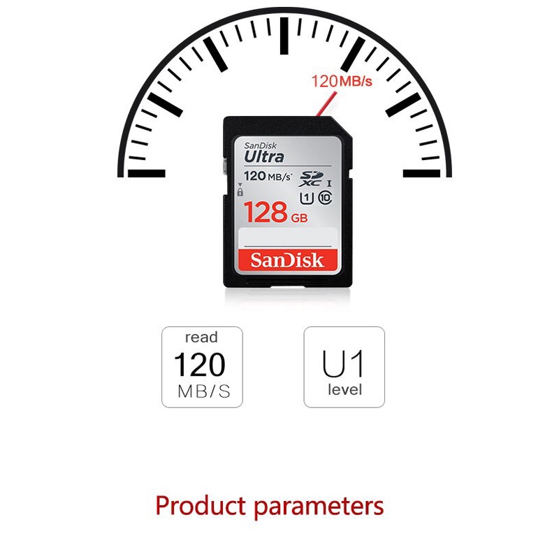SanDisk Ultra SD Card UHS-I 120 MBps 32 64 128 256 GB Kartu Memory