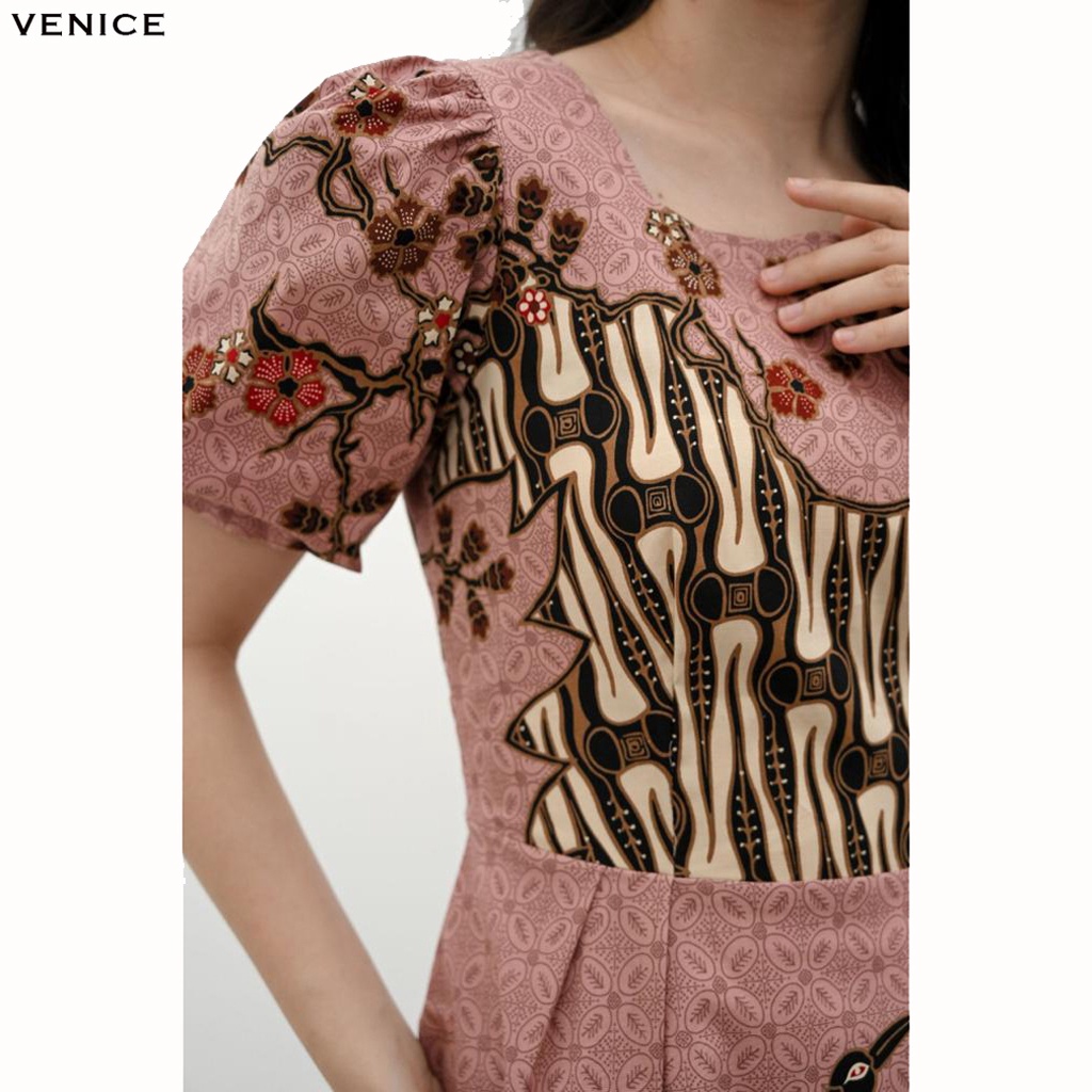 Evercloth Venice Dress Batik Wanita Sabrina VM Dress Wanita Batik